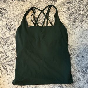 BuffBunny Forest Green Strappy Top